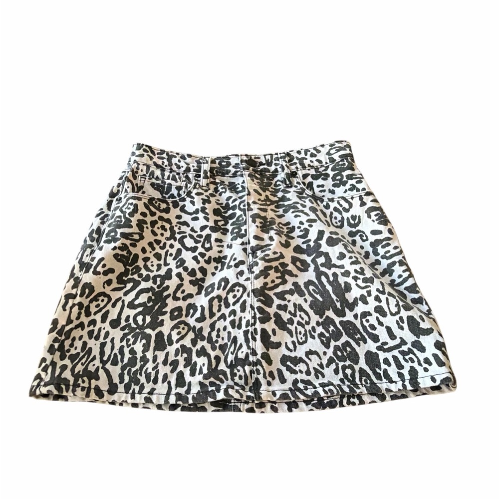 Hudson Jeans Vioer Mimi Leopard Print Women's Skirt Size 28
